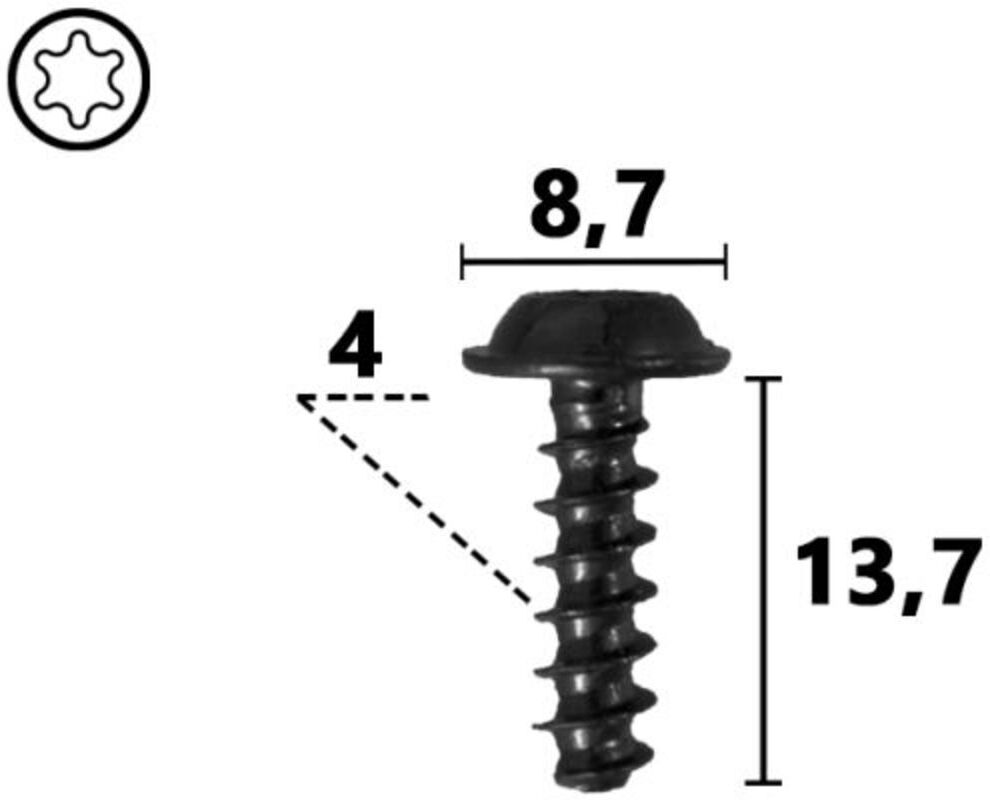 Befestigungsschraube ROMIX ROM C70818