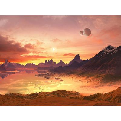 Papermoon "PLANETEN-FUTURISTISCH WELTRAUM MOON GALAXIE UNIVERSUM"