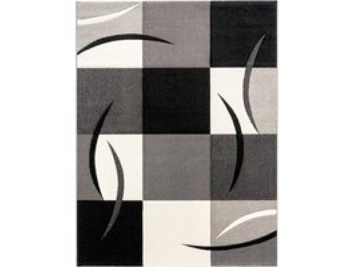 Tapis moderne Diamora noir-blanc 240x330 cm