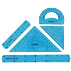 EBERHARD FABER 5-tlg. Geometrie-Set »Flexibel« blau