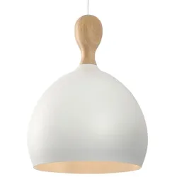 Halo Design Dueodde Hängeleuchte Metall/Holz Ø39cm Weiß