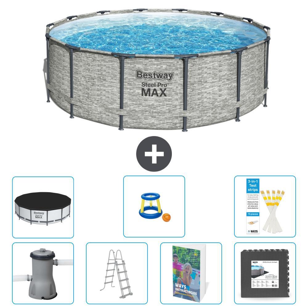 Bestway Steel Pro MAX Rund - 427x122 cm - 6-teilig S525