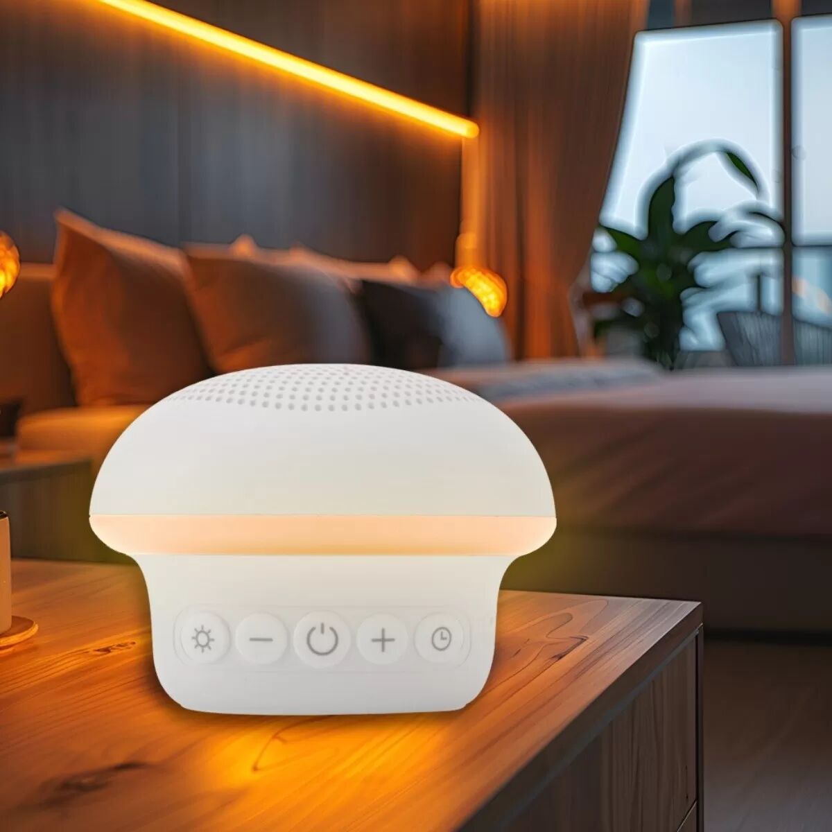 INF Nachtlicht Weiße Rauschen Schlaf Sound Maschine - Bluetooth Lautsprecher & Schlafhilfe