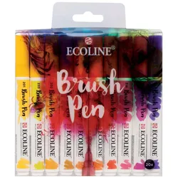 Talens, Malstifte, Brushpen Ecoline 20er Set, Strichstärke: B, Brush (20x)