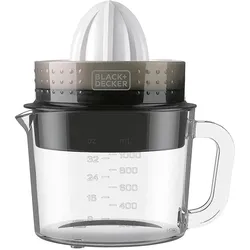 Black & Decker BXCJ30E, Entsafter, Transparent, Schwarz