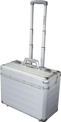 ALUMAXX Pilotenkoffer DISCOVERY, mit Tragegriff und Rollen, Aluminium, silber
