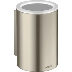 hansgrohe AXOR UNIVERSAL Circular Zahnputzbecher, 42804820, Farbe: Brushed Nickel