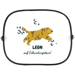 Auto Sonnenschutz Seitenscheibe personalisierbar im Design "Tiger"