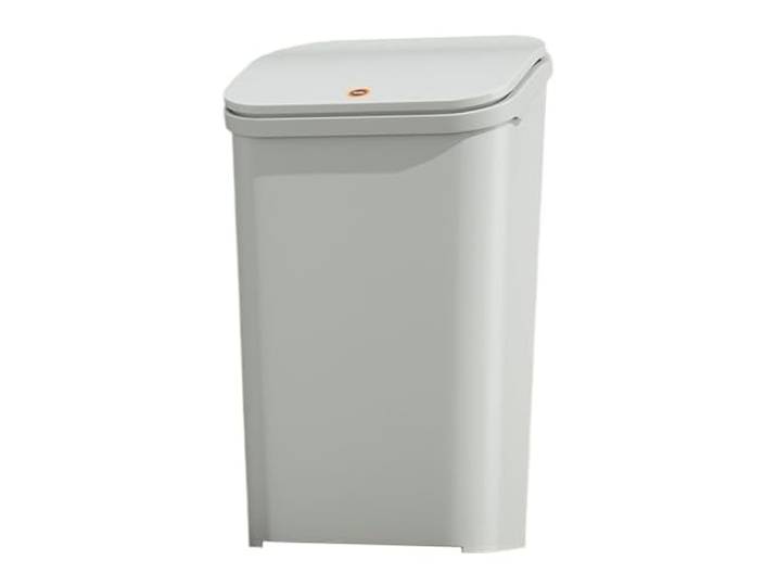 Haushaltsmülleimer Press-Top-Mülleimer Mit Druckring for Zu Hause(Grigio)