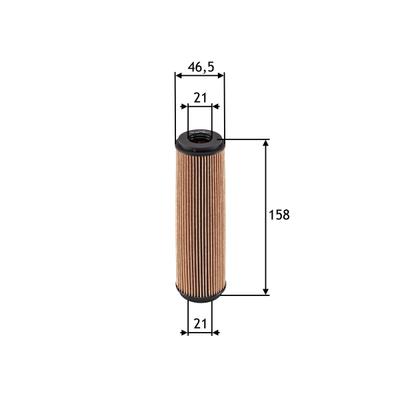 VALEO Ölfilter 586515 Filtereinsatz 154mm für Mercedes