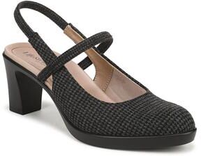 Women's Evoke Slingback Pump by LifeStride in Black Grey (Size 6 M)
