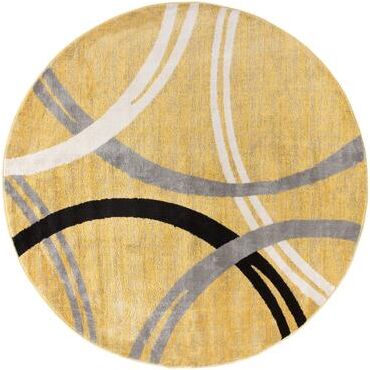 World Rug Gallery Contemporary Abstract Circles Design Area Rug