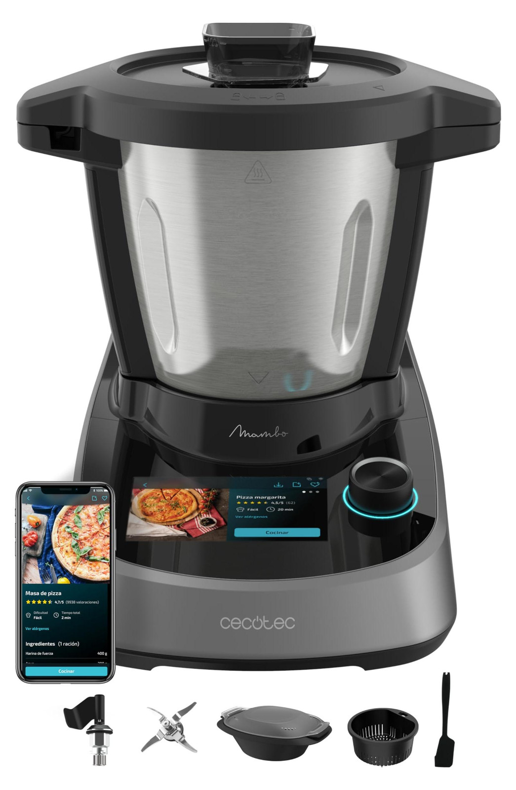 Cecotec Smart keukenmachine Mambo Touch Daily met 37 functies en OneClick