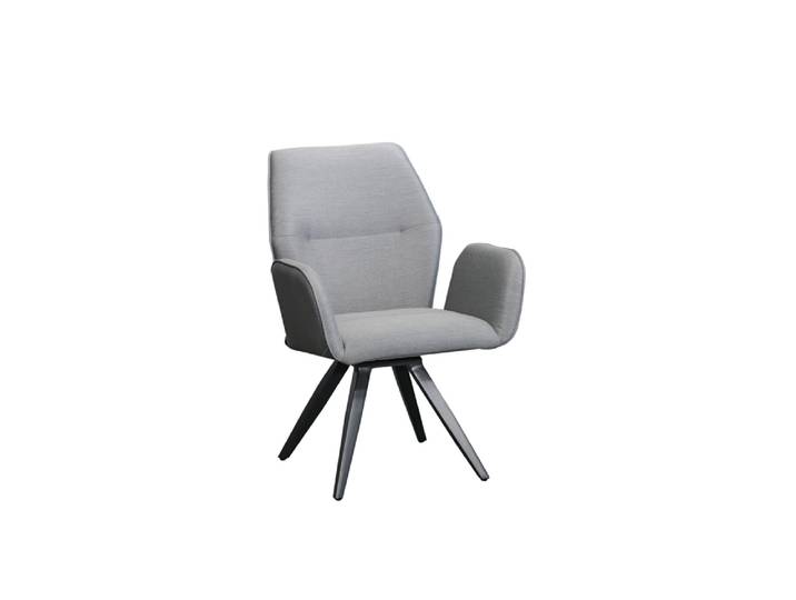 2er Set CLEMENTO Walton Dining Sessel Aluminium Createxx