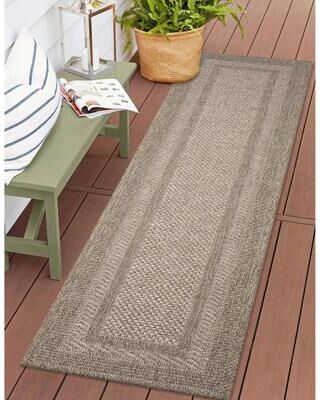 Lush Decor Orly Border Indoor/Outdoor Rug