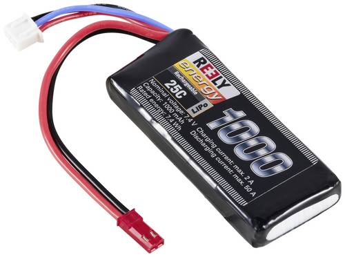 Reely Modellbau-Akkupack (LiPo) 7.4V 1000 mAh Zellen-Zahl: 2 25 C Softcase BEC