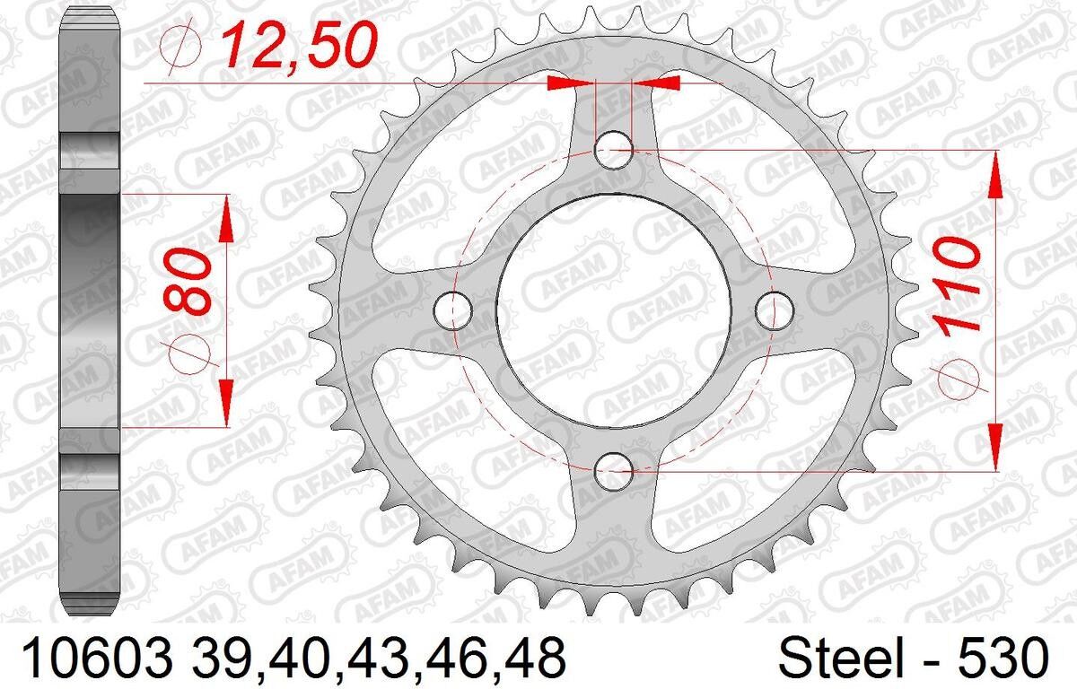 AFAM 10603-43 Chain Sprocket