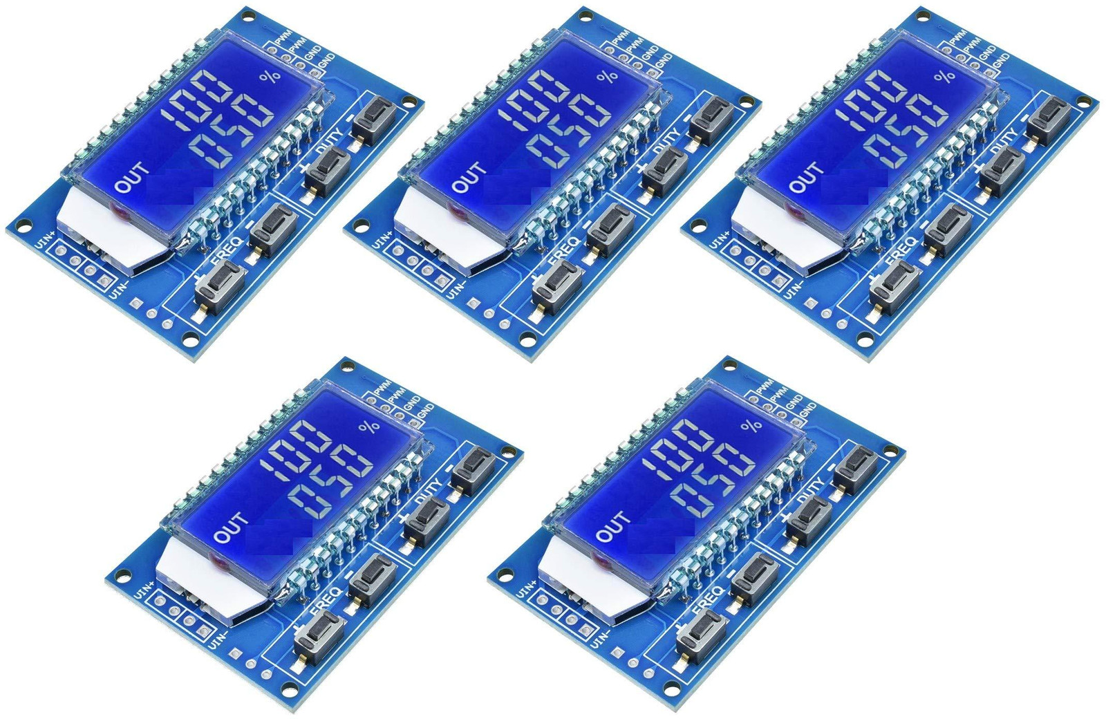 Selius Signaalgenerator PWM 1Hz-150KHz 3.3V-30V, 5 stuks