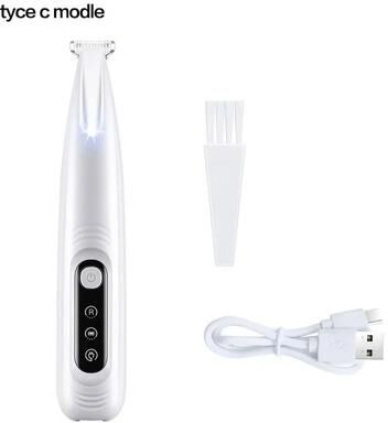 Uplift Picks Waterproof Dog Paw Trimmer With LED Light And Wide Blade Grooming Clipper type C Model