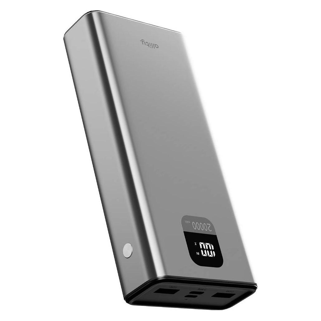 Allity power bank APB-100 PD QC 22.5W 20000 mAh gray (20000 mAh, 22.50 W, 22.50 Wh) (BAEPOWER20000ALLGR)