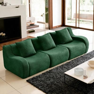 Teddy Boneless Sofa with Curved Armrests and No Assembly Required