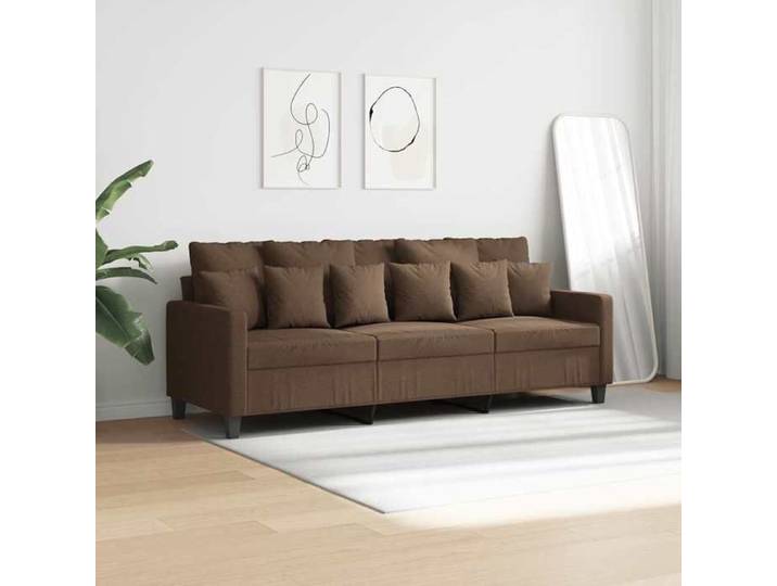 Bon marché *Canapé à 3 places ergonomique - COCO - 1 Sofa-set - 3 personnes - Marron 180cm Tissu 198x77x80cm C83251176881196