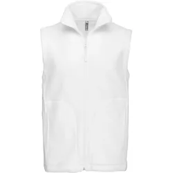 Kariban Herren Microfleece Gilet 'Luca' Bodywarmer K913 white L