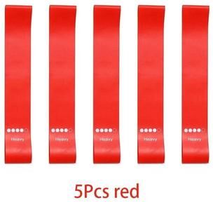 Uplifted Goods Progressive Tension Resistance Training System 5pcs Red