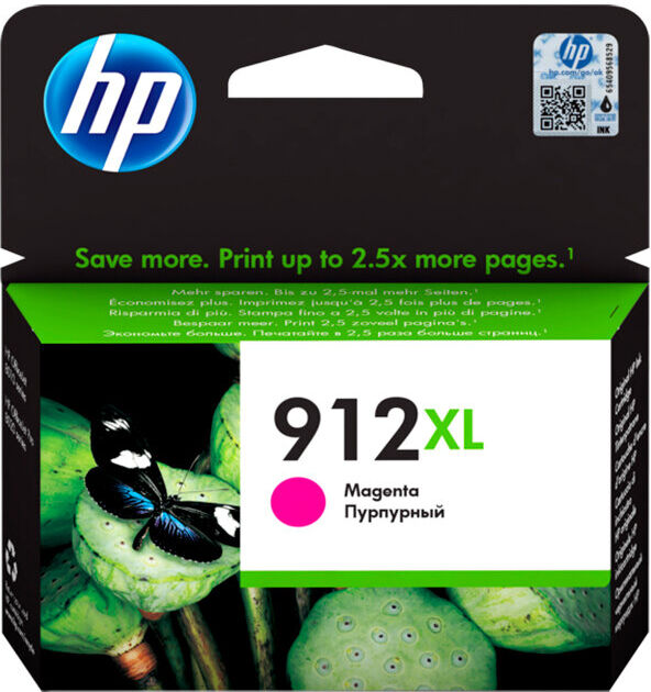 TINTEIRO HP 912XL MAGENTA 3YL82AE