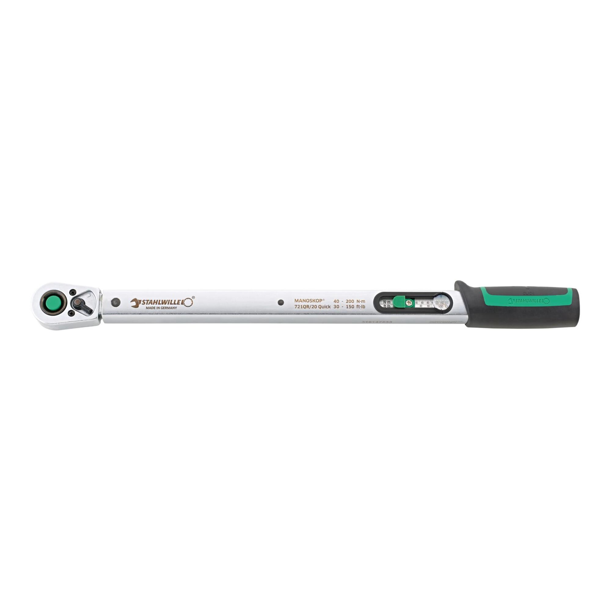 Stahlwille Drehmomentschlüssel MANOSKOP® Nr.721QR/20 QUICK 40-200 N·m Antriebs-4kant 1/2" (50204120)