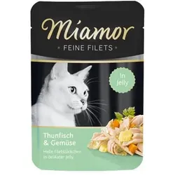 Miamor Feine Filets - Katzennassfutter Thunfischfilets mit Gemüse 100g