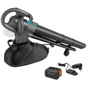 Gardena Laubbläser-Laubsauger PowerJetCollect 18V P4A Set, 18V / 4,0Ah, mit Akku und Ladegerät