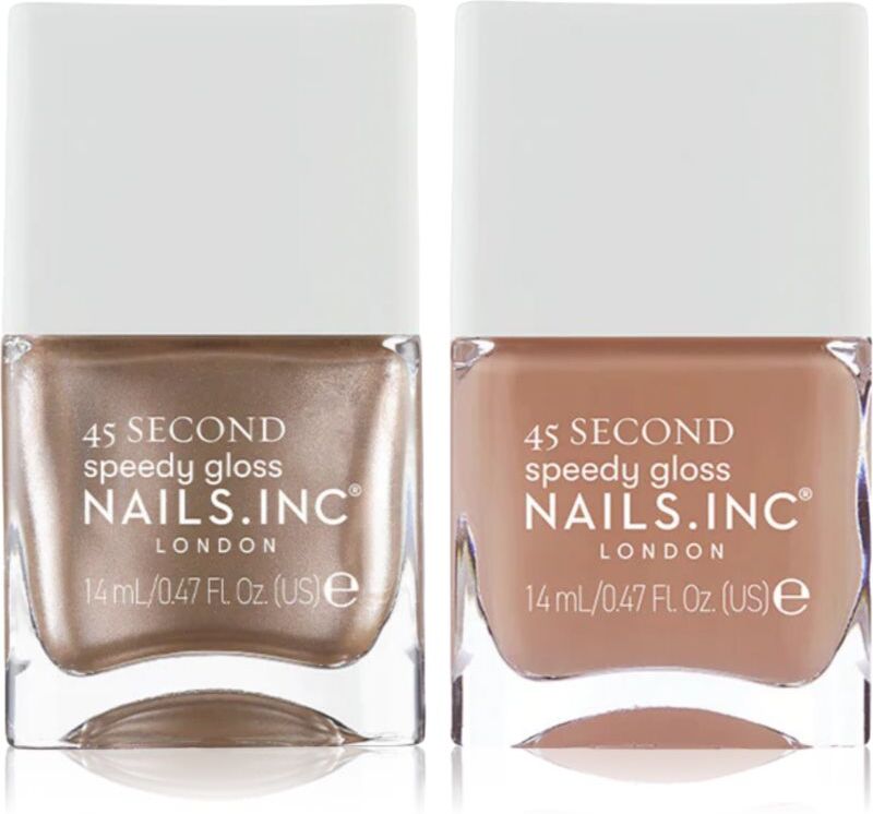 Nails Inc. 45 Second Mocha Mousse nail polish set