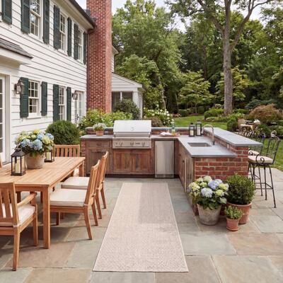 SAFAVIEH Sisal All-Weather Onorina Transitional Indoor/Outdoor Rug