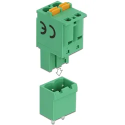 DELOCK Terminalblock Set f. Platine 2 Pin 5,08 mm Rastermaß