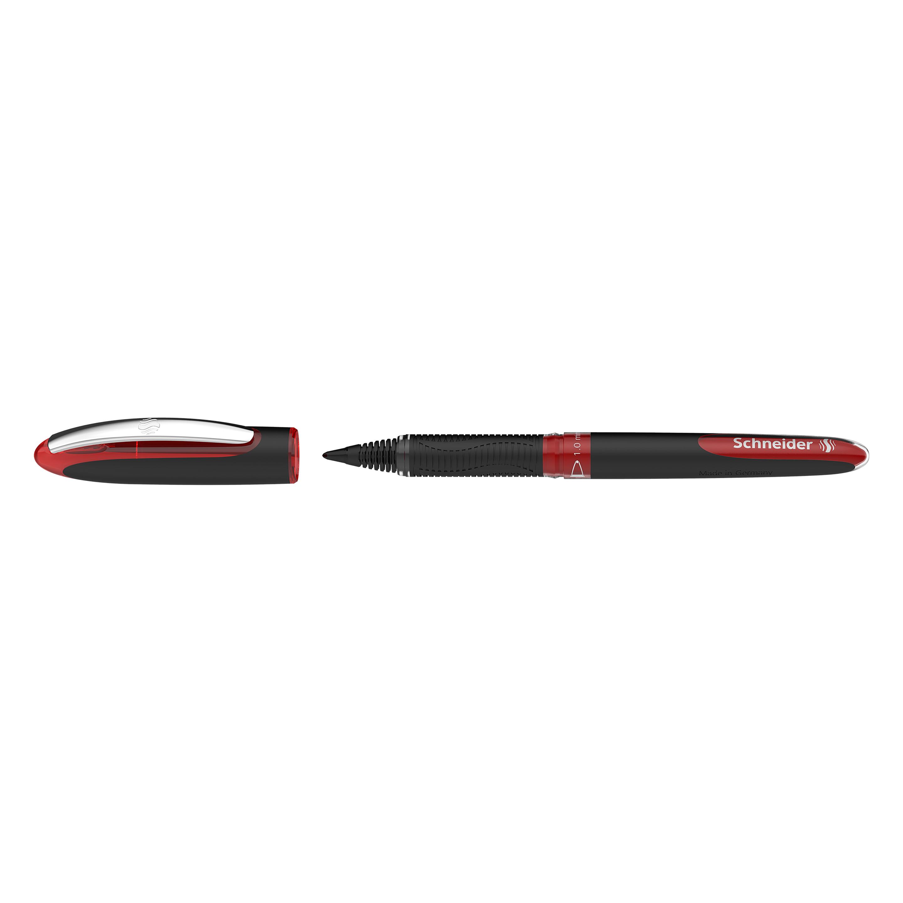 Schneider One Sign Tintenroller schwarz 1,0 mm, Schreibfarbe: rot (1x) (183602)