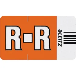 LEITZ Orgacolor Buchstabensignal R VE=10x250 Stück orange