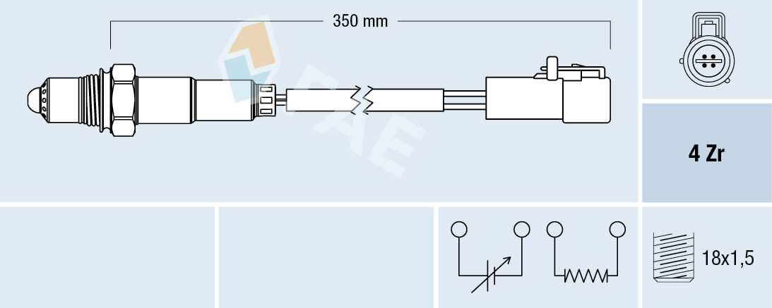 Fae Lambdasonde 77264 Für Ford Mazda