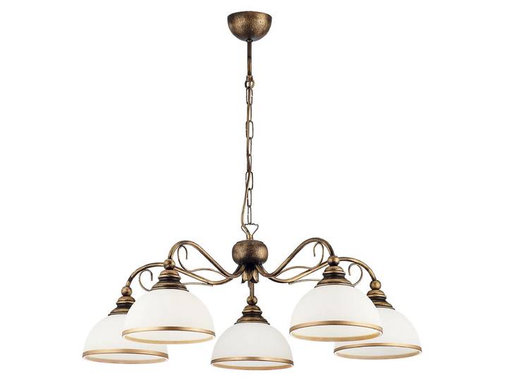 Pendelleuchte Braun antik 3-flammig Wohnzimmer Esszimmer Jugendstil wohnlich DELMARE Hängelampe