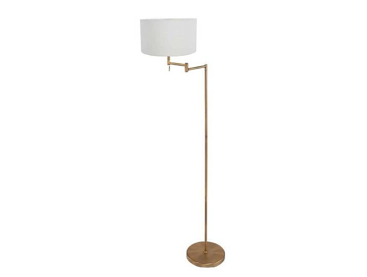 Lampadaire Bella herbe végétale 152cm Blanc/Cuivre/Cuivre/Blanc Coton E27