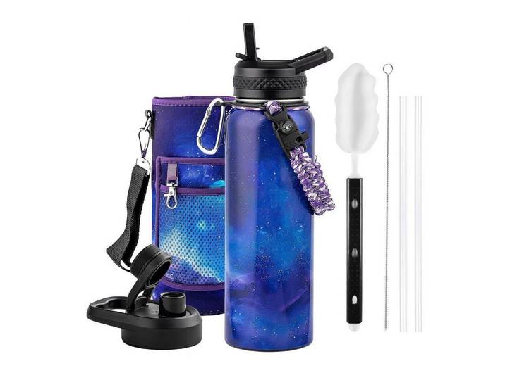LuxusKollektion Isolierflasche Thermosflasche 1.2L Edelstahl Aurora-violett