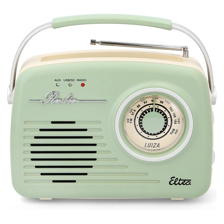 Elta ELTRA Radio LUIZA RETRO SP-11 MP3 USB SD Mint (AM, FM, MW) (5907727028560)