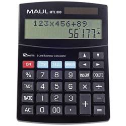 Maul MTL 800 Tischrechner Schwarz Display (Stellen): 12 batteriebetrieben, solarbetrieben 7269290