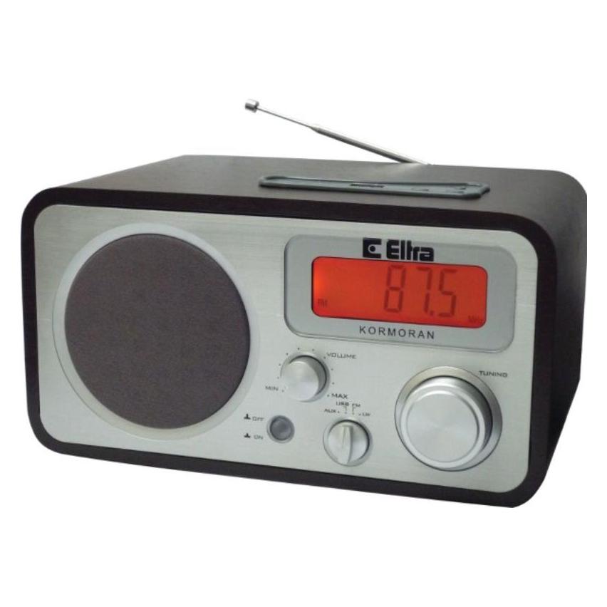 Elta Kormoran Portable Analog Black, Silver (FM, LW) (5907727027462)