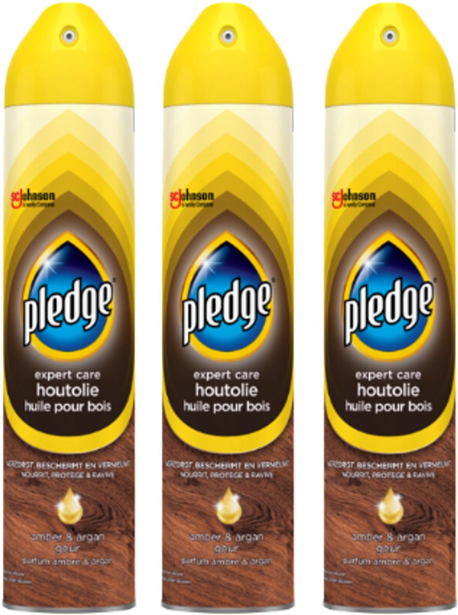 Pledge Revive It Meubelolie Spuitbus Amber & Argan - 3 x 250ml