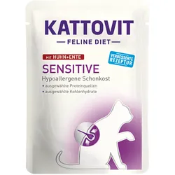Kattovit Sensitive Huhn & Ente 24x85 g