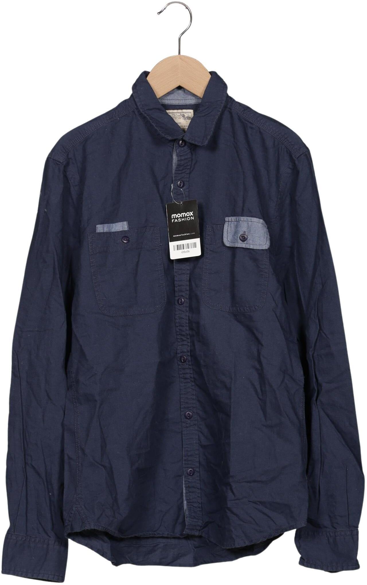 Burton London Burton  London Herren Hemd, Marineblau, Gr. S, Baumwolle - Second Hand