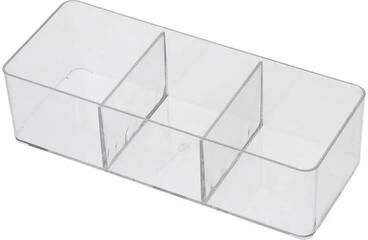 Inspired Living ClearView Acrylic Tea Bag Organizer With Drawer Divider Storage 4