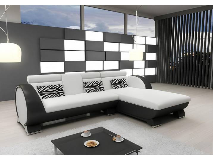 Xlmoebel Ecksofa Leder-Sofa mit Bar-Funktion und LED-Beleuchtung, Ecksofa, Hergestellt in Europa