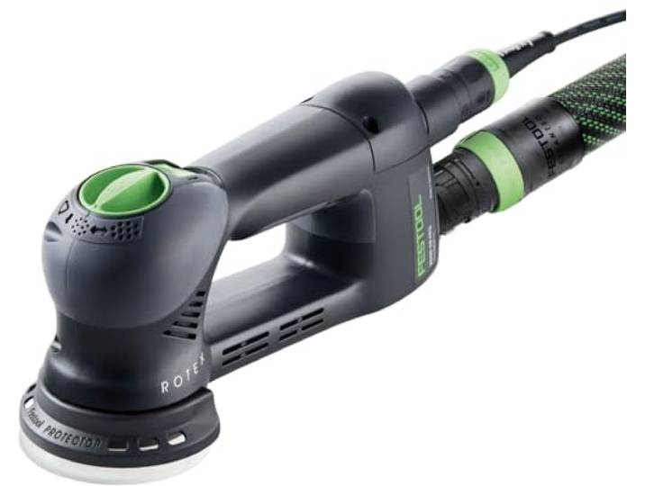 Festool Ponceuse Excentrique ROTEX RO 90 DX FEQ-Plus 90 mm Ponçage grossier\, ponçage fin et polissage en un seul outil - mode Rotex et mode excentrique